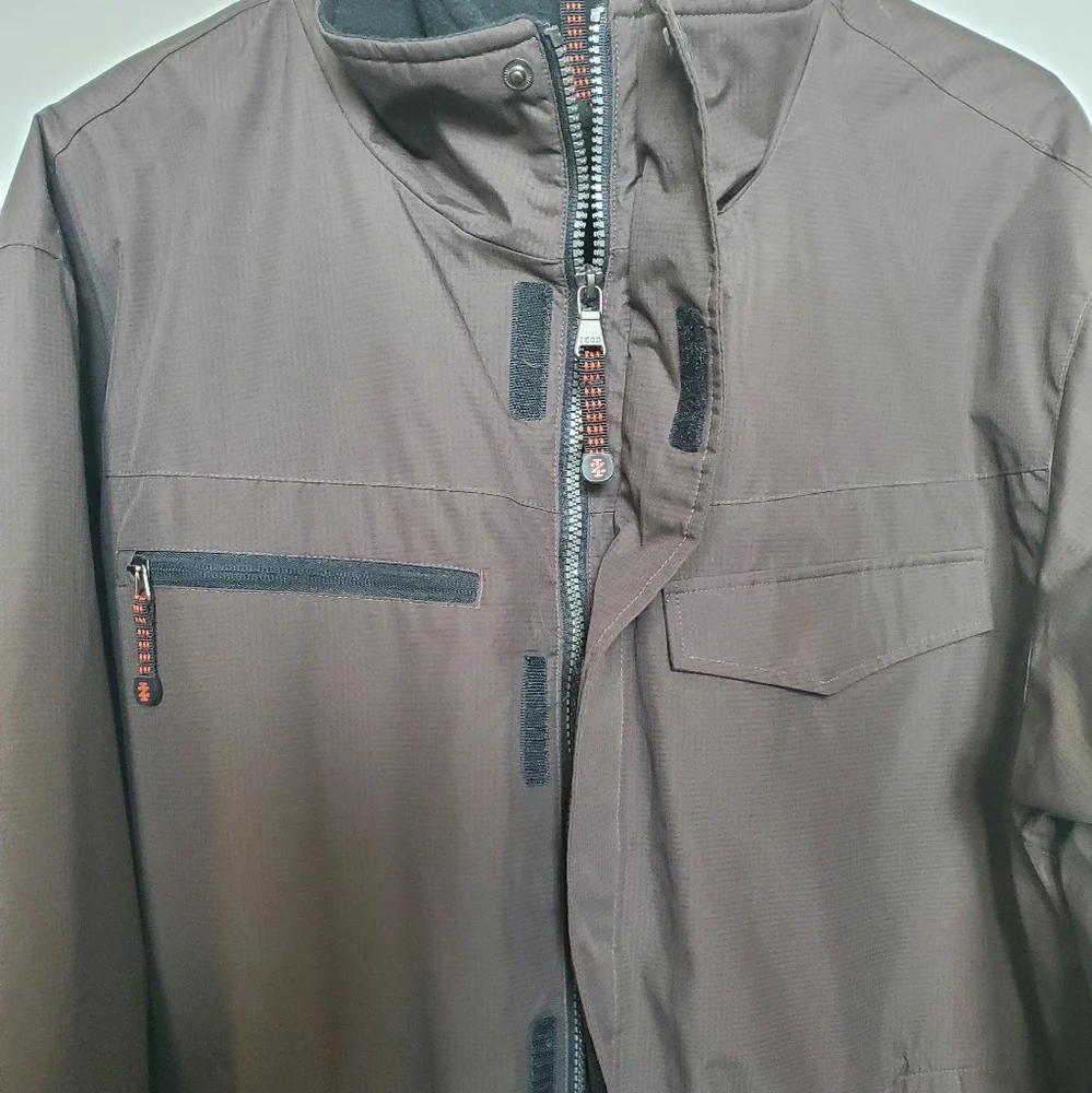 Classic Izod Sport Jacket Men's, XL, Brown, Black Fleece Inside, Great Jacket - Picture 3 of 7